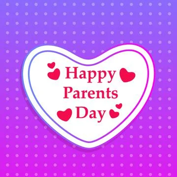 Illustration of elements of Parents Day background 스톡 일러스트