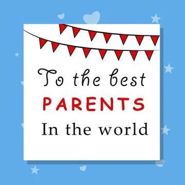 Illustration of elements of Parents Day background Ilustração Stock