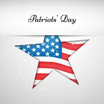 Illustration of elements of Patriot's Day background イラスト素材