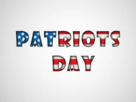 Illustration of elements of Patriot's Day background イラスト素材