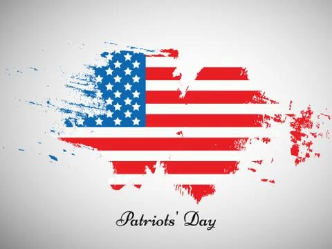 Illustration of elements of Patriot's Day background Stock Illustration