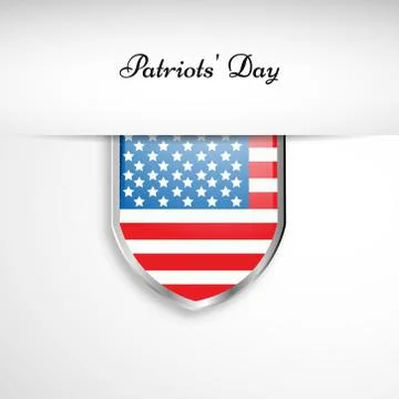 Illustration of elements of Patriot's Day background Stock Illustration