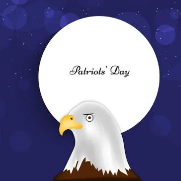 Illustration of elements of Patriot's Day background Stock Illustration