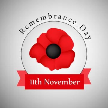 Illustration of elements of Remembrance Day background 스톡 일러스트