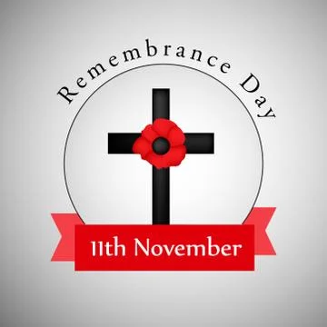 Illustration of elements of Remembrance Day background Illustrazione stock