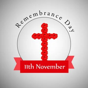 Illustration of elements of Remembrance Day background Stockillustratie