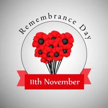 Illustration of elements of Remembrance Day background Stock Illustration