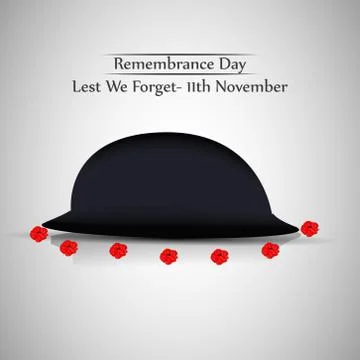 Illustration of elements of Remembrance Day background 스톡 일러스트