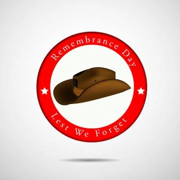 Illustration of elements of Remembrance Day background Illustrazione stock