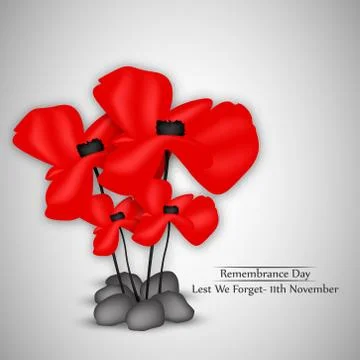 Illustration of elements of Remembrance Day background Stock Illustration