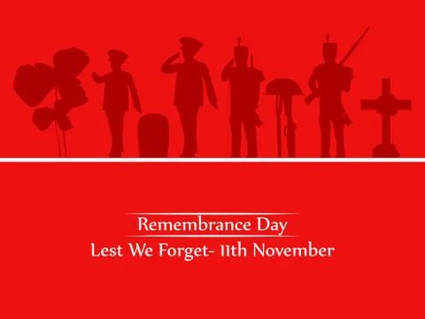 Illustration of elements of Remembrance Day background Stock Illustration