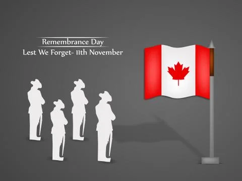 Illustration of elements of Remembrance Day background Stock Illustration