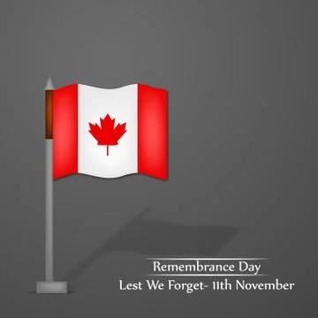 Illustration of elements of Remembrance Day background Illustrazione stock