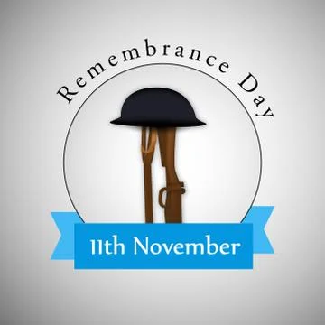 Illustration of elements of Remembrance Day background 스톡 일러스트