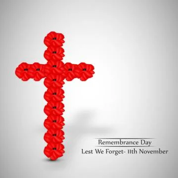 Illustration of elements of Remembrance Day background Stock Illustration