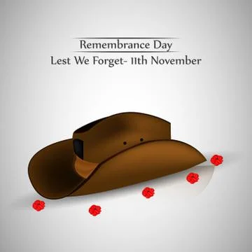 Illustration of elements of Remembrance Day background 스톡 일러스트