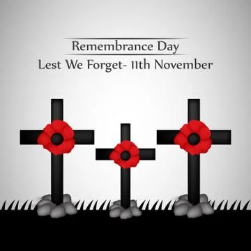 Illustration of elements of Remembrance Day background イラスト素材