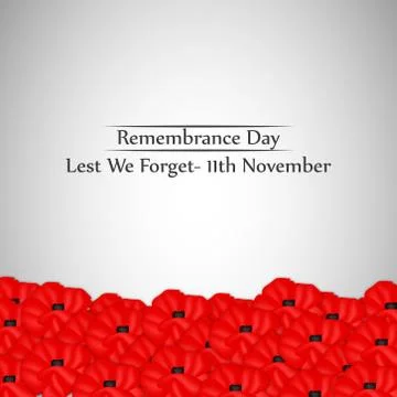 Illustration of elements of Remembrance Day background Illustrazione stock