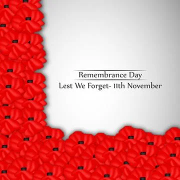 Illustration of elements of Remembrance Day background Stock Illustration