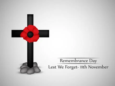 Illustration of elements of Remembrance Day background Stock Illustration