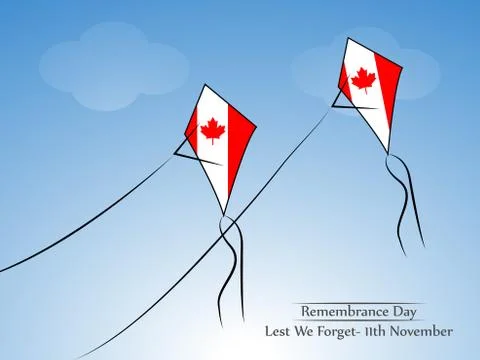 Illustration of elements of Remembrance Day background Stock Illustration