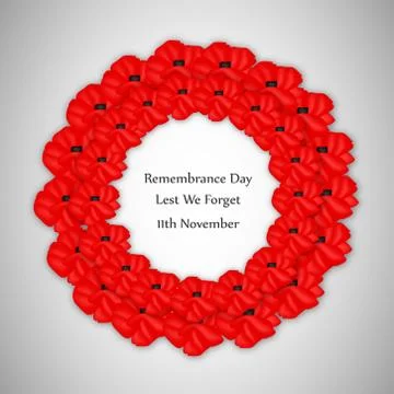 Illustration of elements of Remembrance Day background イラスト素材