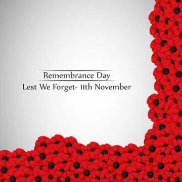 Illustration of elements of Remembrance Day background 스톡 일러스트