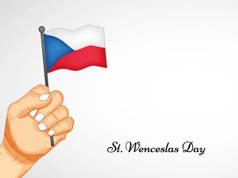 Illustration of elements of Saint Wenceslas day background Illustrazione stock