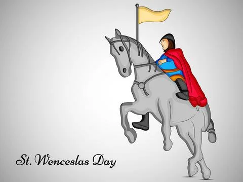 Illustration of elements of Saint Wenceslas day background Stock Illustration