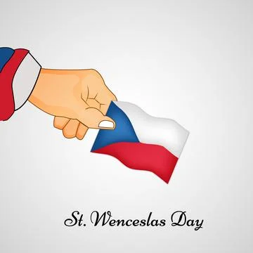 Illustration of elements of Saint Wenceslas day background Иллюстрация
