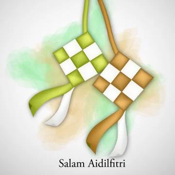 Illustration of elements of  Selamat Hari Raya/salam Aidilfitri Background Stockillustratie