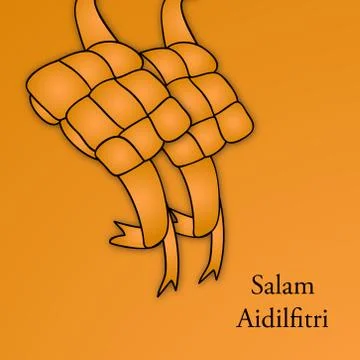 Illustration of elements of  Selamat Hari Raya/salam Aidilfitri Background Stockillustratie