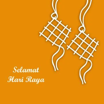 Illustration of elements of  Selamat Hari Raya/salam Aidilfitri Background Stockillustratie