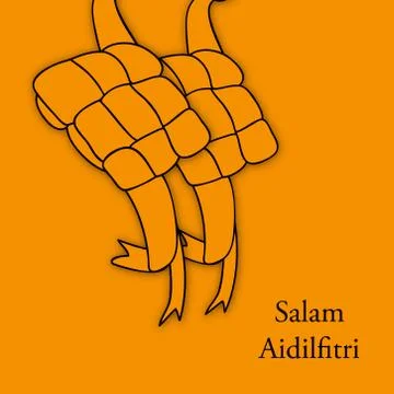 Illustration of elements of  Selamat Hari Raya/salam Aidilfitri Background Stockillustratie