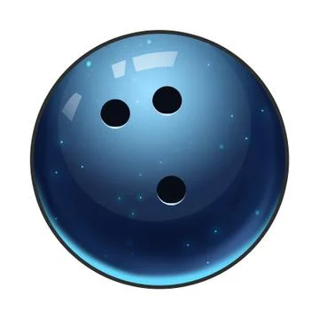 Illustration: Elements Set: Sport Ball: Bowling Ball. Fantastic Realistic Cartoo Illustrazione stock