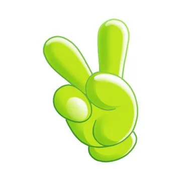 Illustration: Elements Set: Victory Hand. Fantastic Realistic Cartoon Life Style Illustrazione stock