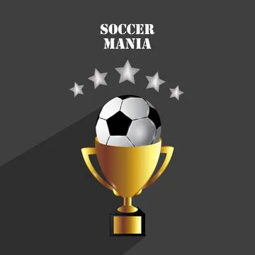 Illustration of elements of Soccer background 스톡 일러스트