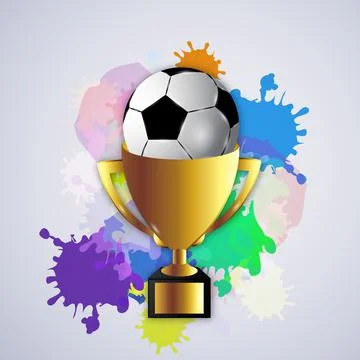 Illustration of elements of Soccer background イラスト素材