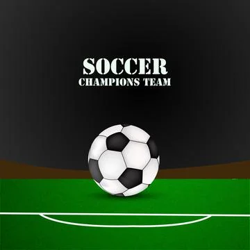 Illustration of elements of Soccer background 스톡 일러스트