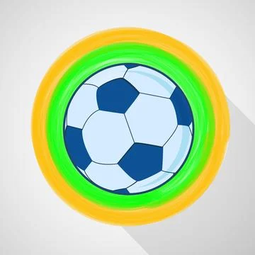 Illustration of elements of Soccer background イラスト素材