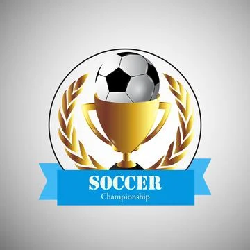 Illustration of elements of Soccer background Illustrazione stock