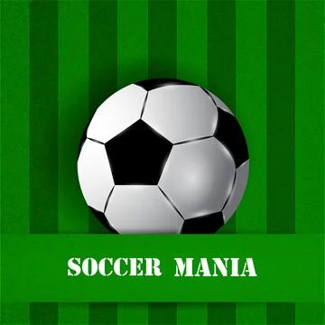 Illustration of elements of Soccer background Stockillustratie