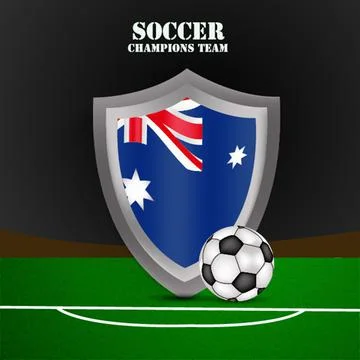 Illustration of elements of Soccer background Stock Illustration