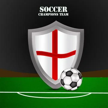 Illustration of elements of Soccer background 스톡 일러스트