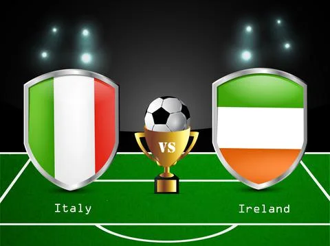 Illustration of elements of Soccer background 스톡 일러스트