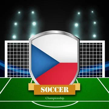 Illustration of elements of Soccer background イラスト素材