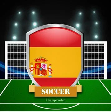 Illustration of elements of Soccer background Stock Illustration