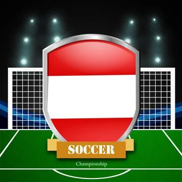 Illustration of elements of Soccer background Illustrazione stock