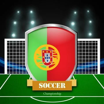 Illustration of elements of Soccer background 스톡 일러스트