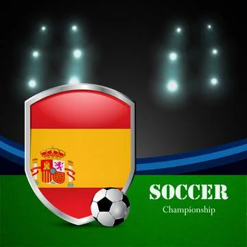 Illustration of elements of Soccer background Stock Illustration